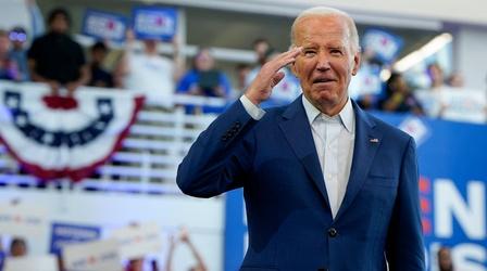 Video thumbnail: Washington Week with The Atlantic Biden digs in as more Democrats call for him to leave the race