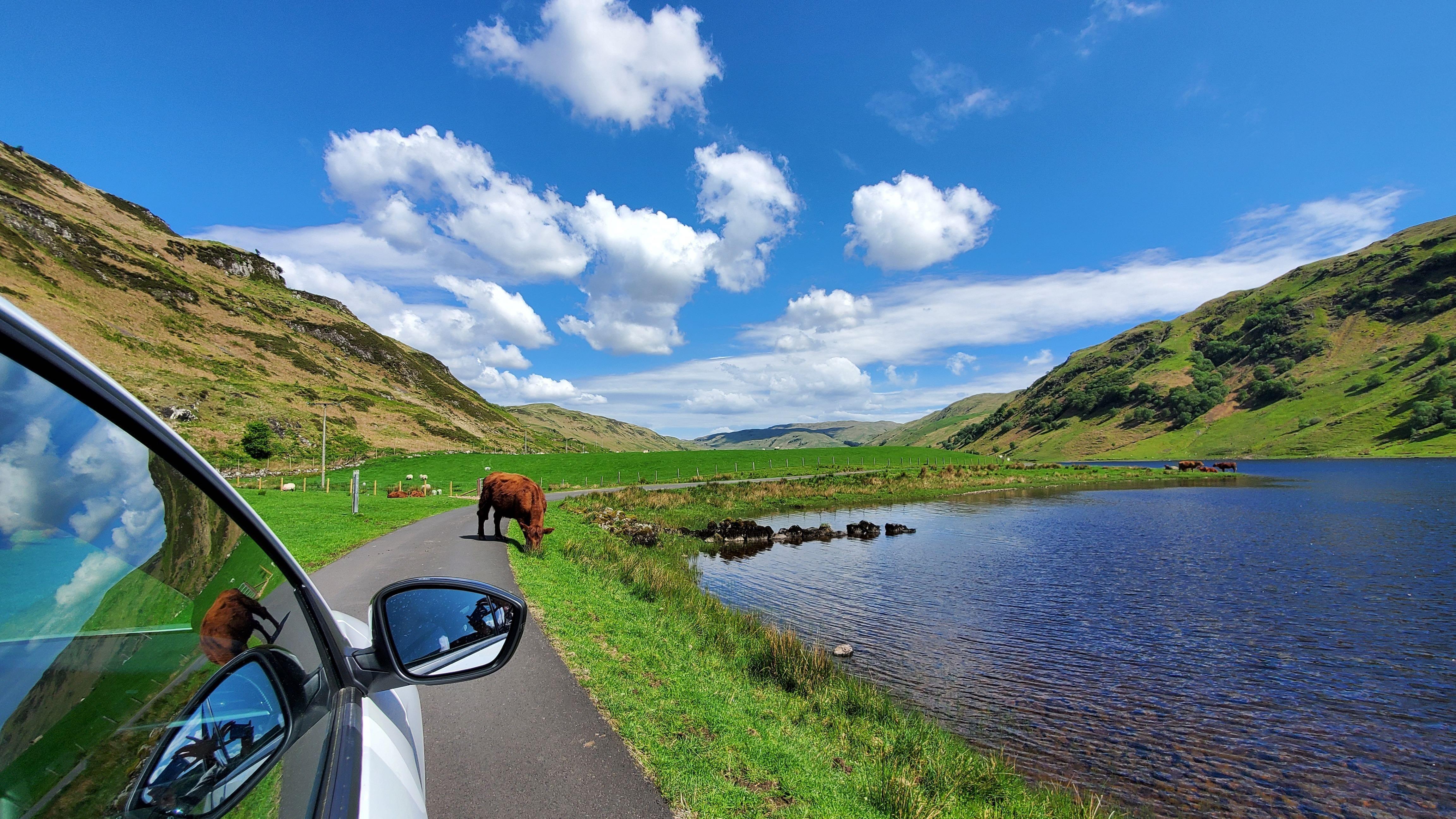 On our way through the Scottish Highlands to film episode 7.