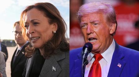 Video thumbnail: PBS News Hour Trump, Harris push economic proposals on campaign trail