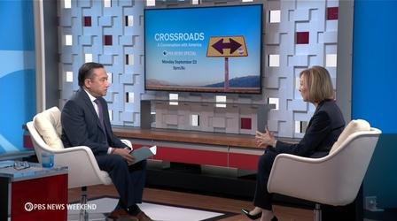 Video thumbnail: PBS News Hour Judy Woodruff reflects on Crossroads town hall in Wisconsin